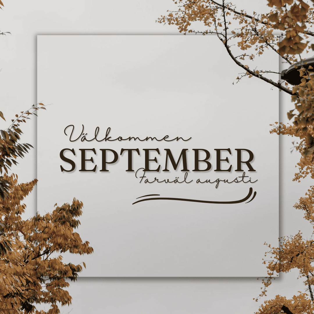 Välkommen september